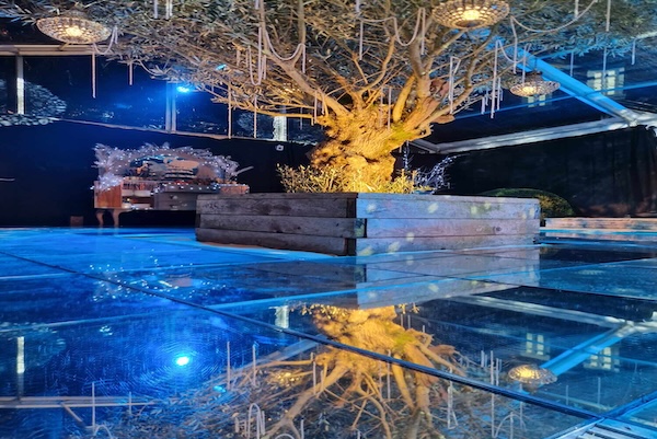 dancefloor glass mirror