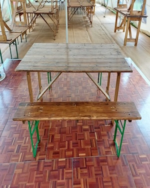 rustic table