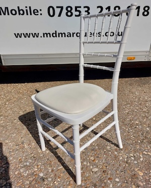 white chivari chair