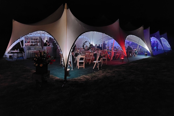 Capri Marquee Lit Up At Night