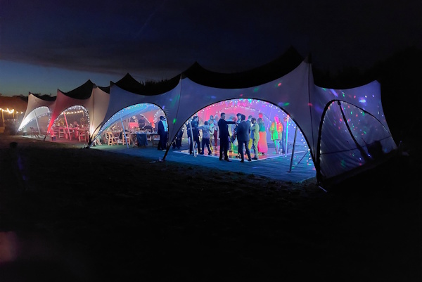 Capri Marquee Party Lighting At Night